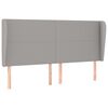 vidaXL Čelo postele so z&aacute;hybmi bledosiv&eacute; 203x23x118/128 cm l&aacute;tka