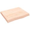 vidaXL K&uacute;peľňov&aacute; doska 60x50x(2-6) cm neo&scaron;etren&yacute; mas&iacute;v