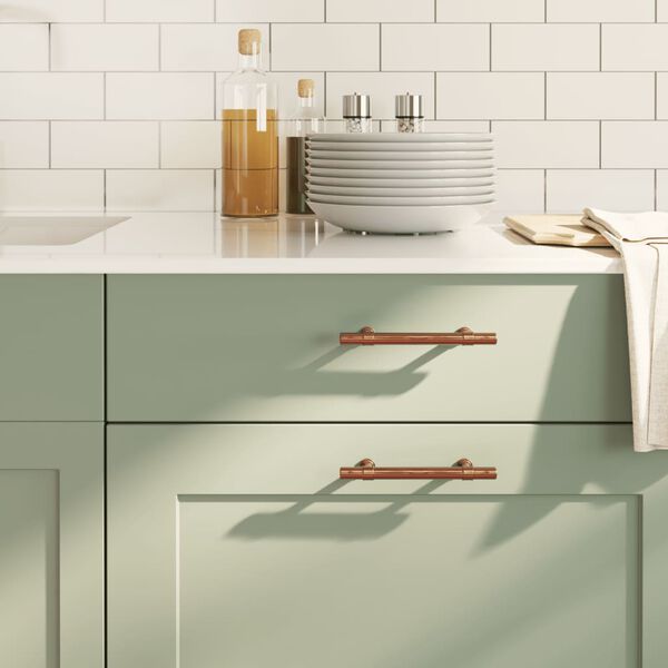 vidaXL Rukoväte na skrinku 10 ks bronzové 96 mm nehrdzavejúca oceľ