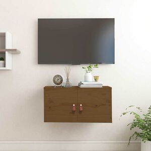 vidaXL N&aacute;stenn&aacute; skrinka medovo-hned&aacute; 60x30x30 cm mas&iacute;vna borovica