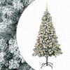 vidaXL Umel&yacute; vianočn&yacute; stromček s guľami 120 cm 150 LED Tepl&aacute; biela