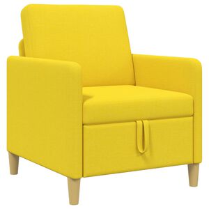 vidaXL Sofa s &uacute;ložn&yacute;m priestorom Svetložlt&aacute; 72 x 78 x 87 cm Polyester
