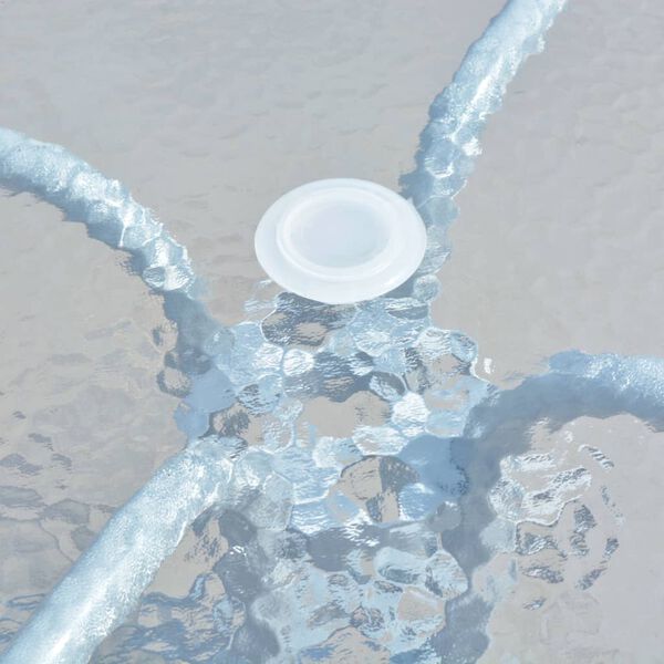 vidaXL Bistro stol&iacute;k, siv&yacute; 80x71 cm, oceľ