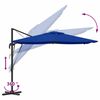 vidaXL Roma Parasol Modr&aacute; 286 x 284 x 265 cm Hlin&iacute;k a polyester