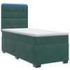 vidaXL Posteľ boxspring s matracom Tmavozelen&aacute; 80 x 200 cm Zamat