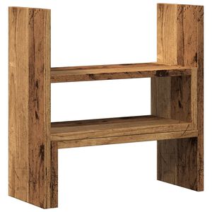 vidaXL Stolov&yacute; organiz&eacute;r nastav. star&eacute; drevo 40x17x41cm kompozit.drevo