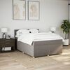 vidaXL Boxspring posteľ s matracom sivohned&yacute; 140x190 cm l&aacute;tka