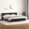 vidaXL Box Spring Posteľ s matracmi Čierna 200x210 cm Zamat