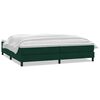 vidaXL Posteľn&yacute; r&aacute;m boxsping s matracom tmavozelen&yacute; 180x220 cm zamat