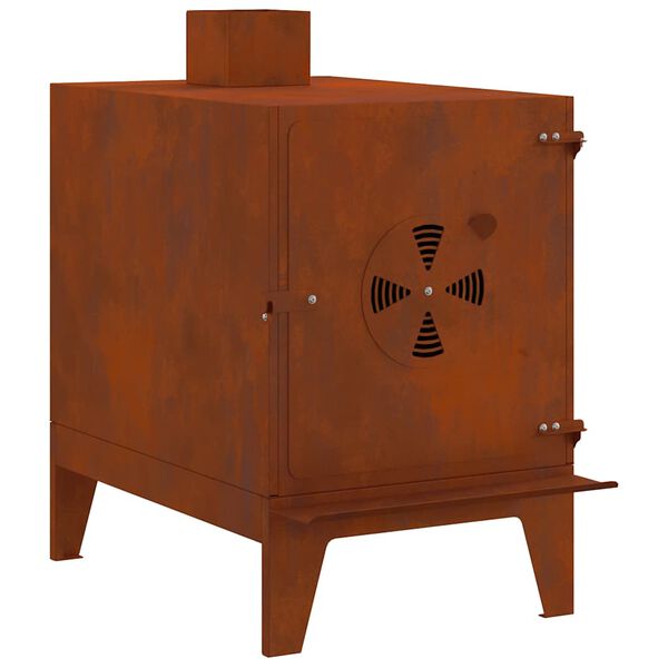 VidaXL kempingov&yacute; varič 35x50x60 cm Corten Steel