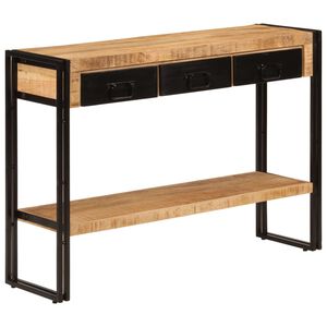 vidaXL Konzolov&yacute; stol&iacute;k 110x30x76 cm mas&iacute;vne mangov&eacute; drevo