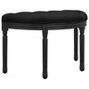 vidaXL Lavička čierna 81,5x41x49 cm zamat