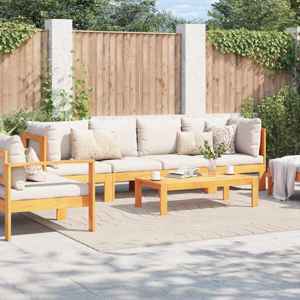 vidaXL Kusov&eacute; koberce &Scaron;tvorcov&yacute; PALMERAS B&eacute;žov&aacute; 240 x 240 cm Polyester