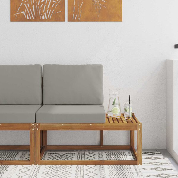 vidaXL Vonkaj&scaron;ia koncov&aacute; pohovka s vank&uacute;&scaron;om Pr&iacute;rodn&aacute; 91 x 63 x 73 cm