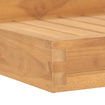 vidaXL Servírovací podnos 60x60 cm masívne tíkové drevo