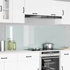 vidaXL Kuchynský backsplash 2 pcs Biela 90 x 60 cm tvrdené sklo