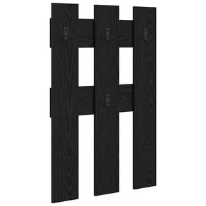 vidaXL Ve&scaron;iak na stenu Čierny dub 65 x 3 x 100 cm Kompozitn&eacute; drevo