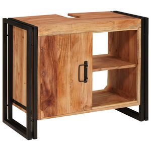vidaXL Skrinka pod um&yacute;vadlo Hned&aacute; 71 x 33 x 58 cm Pevn&eacute; ak&aacute;ciov&eacute; drevo