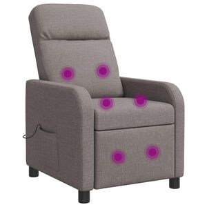 vidaXL Mas&aacute;žne relaxačn&eacute; kreslo Sivohned&aacute; L&aacute;tka
