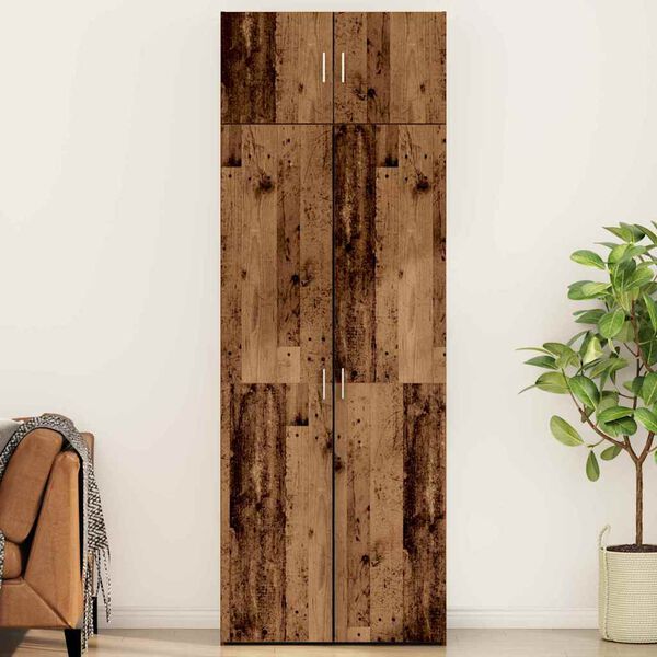 vidaXL &Uacute;ložn&aacute; skrinka 3 pcs Star&eacute; drevo