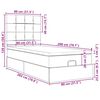 vidaXL Osmanský rám postele s matracom krémová 80x200 cm látka