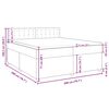 vidaXL Boxspring posteľ s matracom čierna 200x200 cm l&aacute;tka