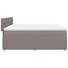 vidaXL Posteľn&yacute; r&aacute;m boxspring s matracom sivohned 180x200 cm l&aacute;tka