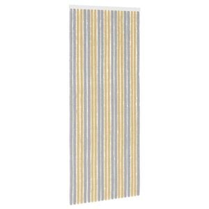 vidaXL Z&aacute;ves proti hmyzu z chenille &Scaron;ed&aacute; a b&eacute;žov&aacute; 90 x 220 cm 100% PP