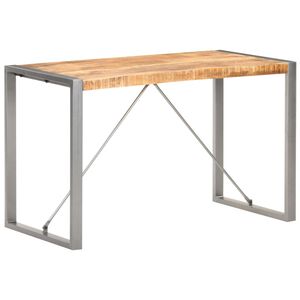 vidaXL Jed&aacute;lensk&yacute; st&ocirc;l 120x60x75 cm mas&iacute;vne mangovn&iacute;kov&eacute; drevo