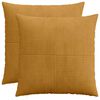 vidaXL Poťah na podložku 2 pcs ALMELO Žlt&aacute; 60 x 60 cm man&scaron;estr
