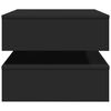vidaXL Konferenčný stolík s LED svetlami čierny 90x50x40 cm