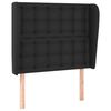 vidaXL Čelo postele so z&aacute;hybmi čierne 83x23x118/128 cm umel&aacute; koža