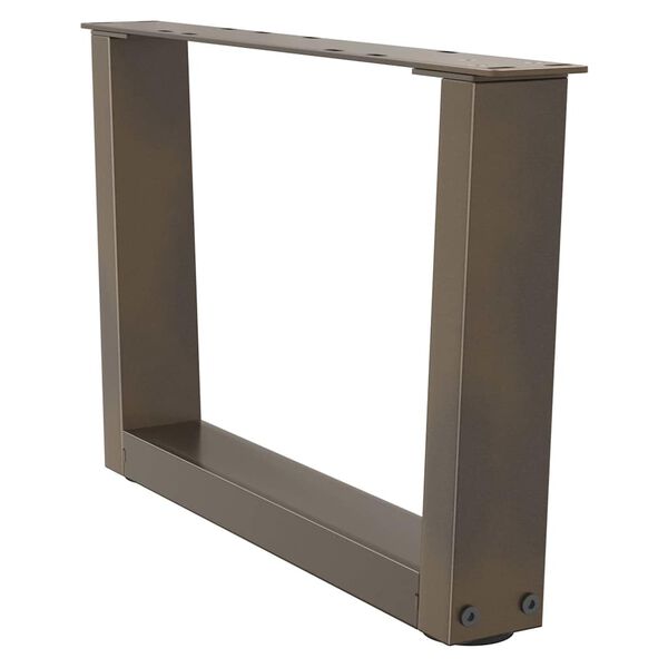 vidaXL Nohy konferenčn&eacute;ho stol&iacute;ka v tvare V, 2 ks, pr&iacute;rodn&aacute; oceľ, 60 x (30-31,3) cm, oceľ