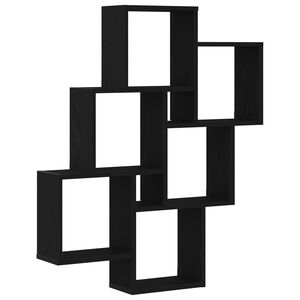 vidaXL Stenn&aacute; polica Čierny dub 78 x 15 x 93 cm Kompozitn&eacute; drevo