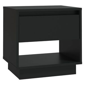 vidaXL Nočn&yacute; stol&iacute;k čierny 45x34x44 cm drevotrieska