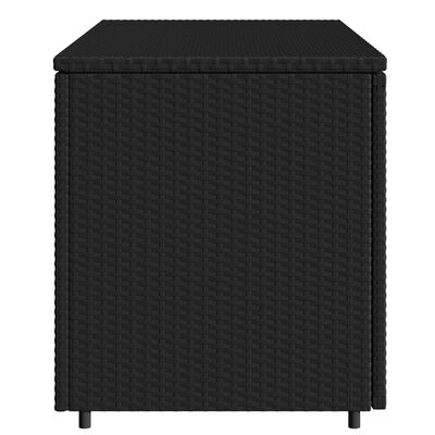 vidaXL Záhradná úložná skriňa čierna 100x55,5x60,5 cm polyratan