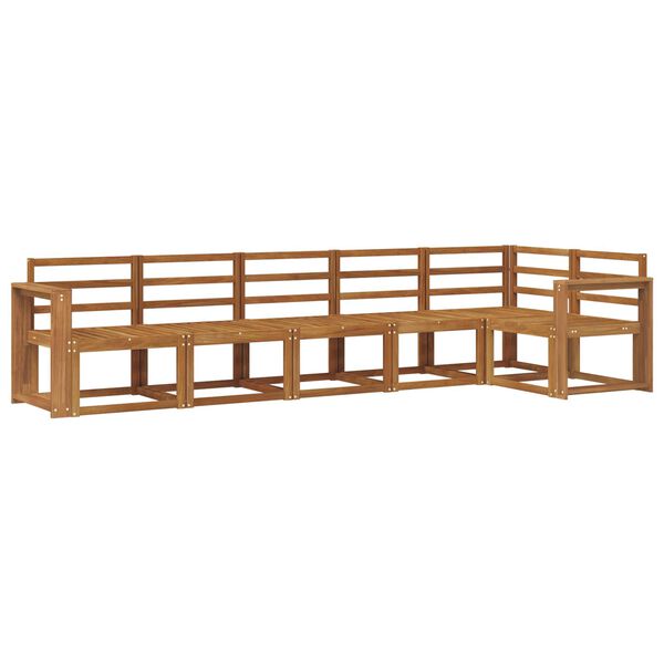 vidaXL Z&aacute;hradn&aacute; s&uacute;prava gaučov 6 pcs Pr&iacute;rodn&aacute; Pevn&eacute; ak&aacute;ciov&eacute; drevo