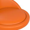 vidaXL Otočn&eacute; jed&aacute;lensk&eacute; stoličky 4 ks oranžov&eacute; umel&aacute; koža