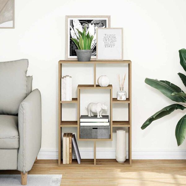 vidaXL Knižnica dub artisian 63x20x90 cm kompozitn&eacute; drevo