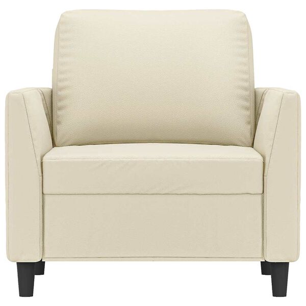 vidaXL Kreslo kr&eacute;mov&eacute; 60 cm umel&aacute; koža