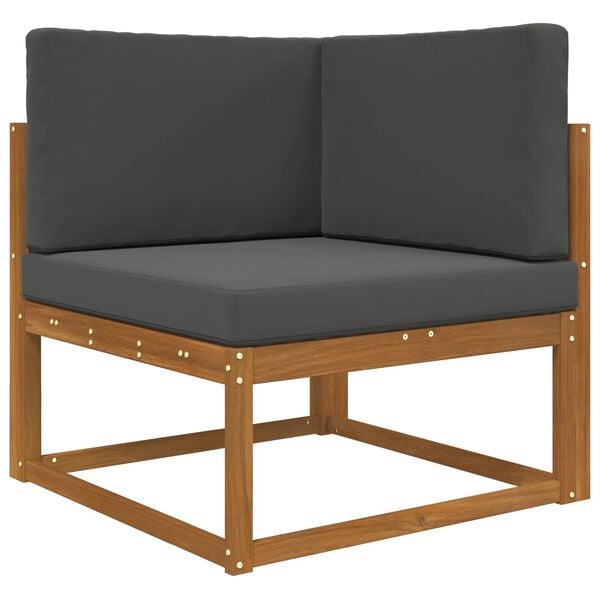 vidaXL Vank&uacute;&scaron; na vonkaj&scaron;iu pohovku 3 pcs Antracit Polyester