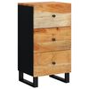 vidaXL Komoda s 3 z&aacute;suvkami 40x33,5x75 cm ak&aacute;ciov&yacute; mas&iacute;v