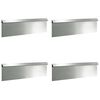 vidaXL Slim&aacute;kov&aacute; ohrada 4 ks 100 x 3,5 x 25 cm Pozinkovan&aacute; oceľ