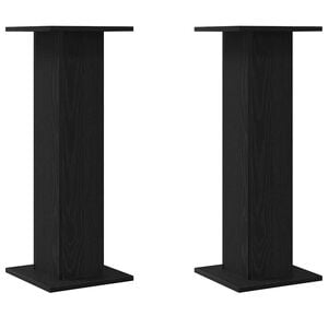 vidaXL Stojany na reproduktory 2 pcs Čierny dub 30 x 30 x 80 cm