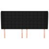 vidaXL Čelo postele so z&aacute;hybmi čierne 203x23x118/128 cm l&aacute;tka