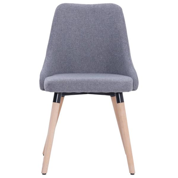 vidaXL Jed&aacute;lensk&eacute; stoličky 2 ks bledosiv&eacute; l&aacute;tkov&eacute;