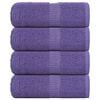 vidaXL Utierky na um&yacute;vanie FROGN 4 ks fialov&eacute; 30x30 cm 360 g/m&sup2;