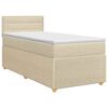 vidaXL Posteľ boxspring s matracom Kr&eacute;mov&aacute; 80 x 200 cm L&aacute;tka