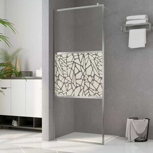 vidaXL Sprchov&aacute; z&aacute;stena z ESG skla s dizajnom kameňov 90x195 cm
