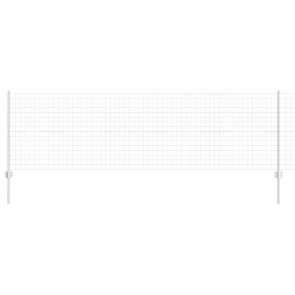 vidaXL Plot s podperou Strieborn&aacute; 0,8 x 10 m Oceľ